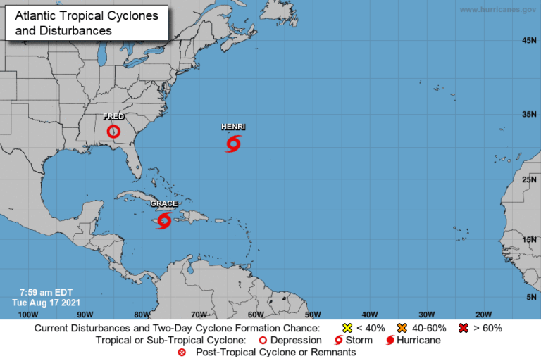 “Grace” cerca de Jamaica y en ruta hacia la península de Yucatán