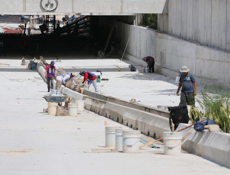 Siguen obras en el “paso deprimido”