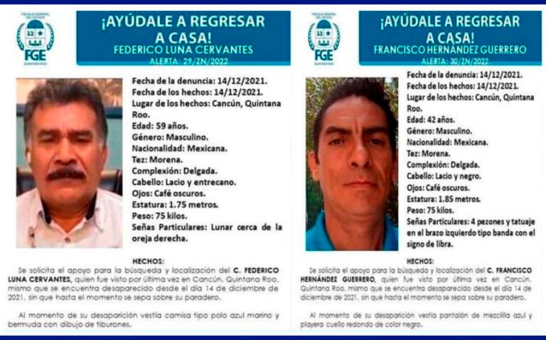 Identifican a exlíder de la Coparmex y a su escolta como las primeras víctimas de narcofosa en Cancún