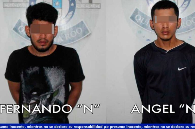 Detienen a dos sujetos con drogas; investigan su participación en varios asesinatos en Cancún