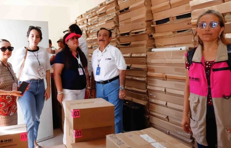 INE-Yucatán recibe el material electoral del próximo 2 de junio