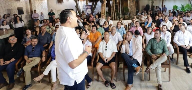 Renán Barrera recibe el respaldo de emprendedores