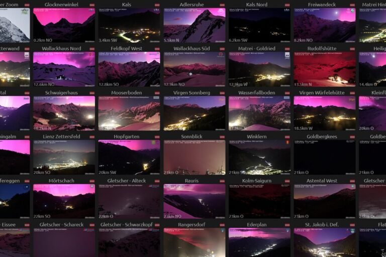 Tormentas solares generan auroras boreales en latitudes medias