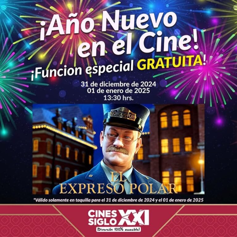 Cines Siglo XXI en Mérida celebra el fin de año con promociones y funciones gratuitas