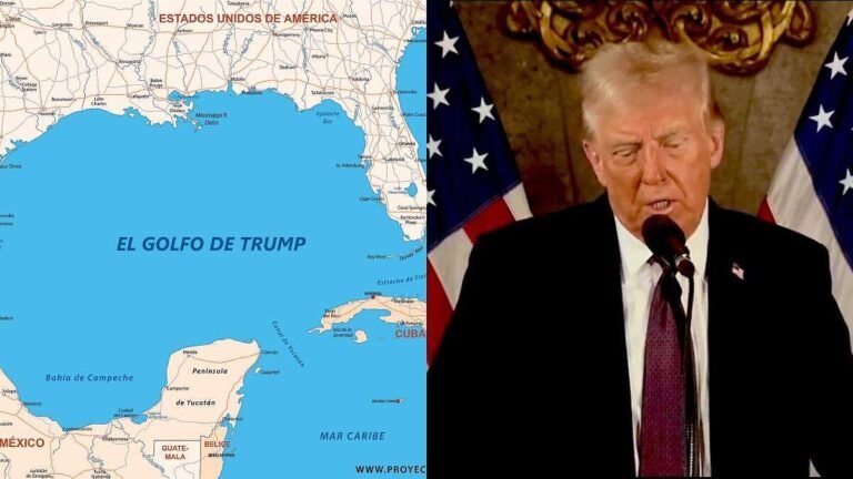 ¿Puede Trump cambiar el nombre del Golfo de México? Una polémica geográfica y diplomática