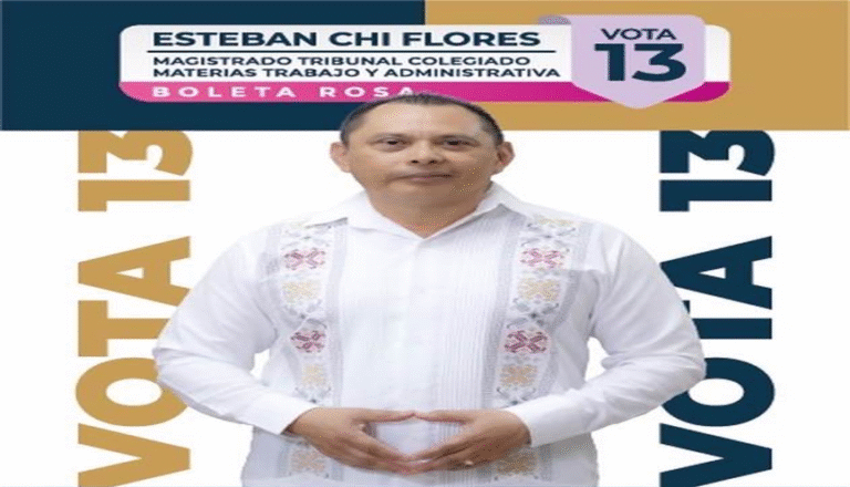 Esteban Daniel Chi Flores, candidato a Magistrado de Circuito: “La justicia es una responsabilidad que se ejerce con honestidad y compromiso”