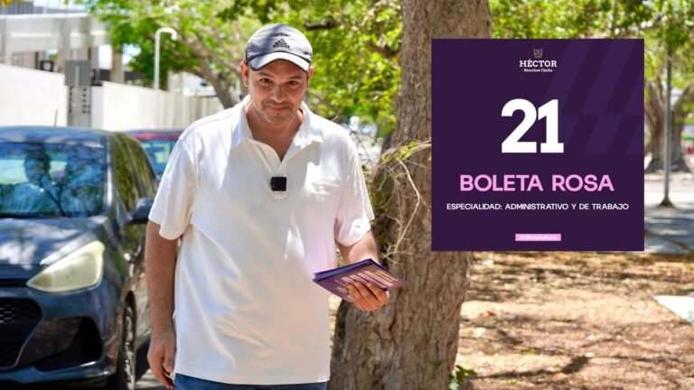 Héctor Sánchez Ojeda candidato a Magistrado propone una justicia más rápida y sustentable mediante el uso de tecnología