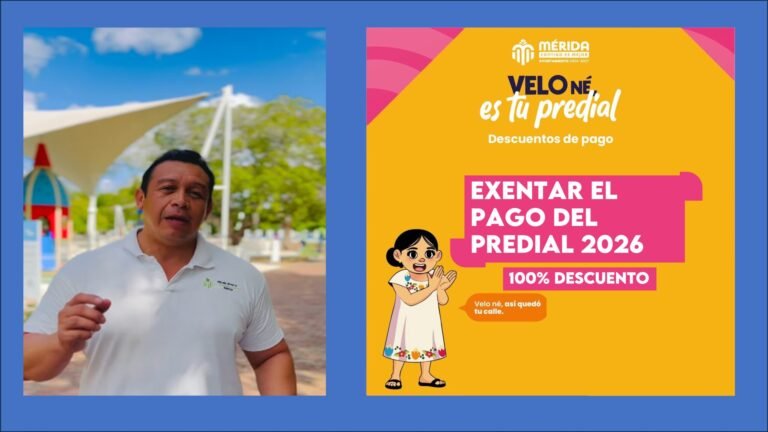 Subdirector de Catastro de Mérida, Efraín Rivero informa cómo exentar el pago del predial 2026