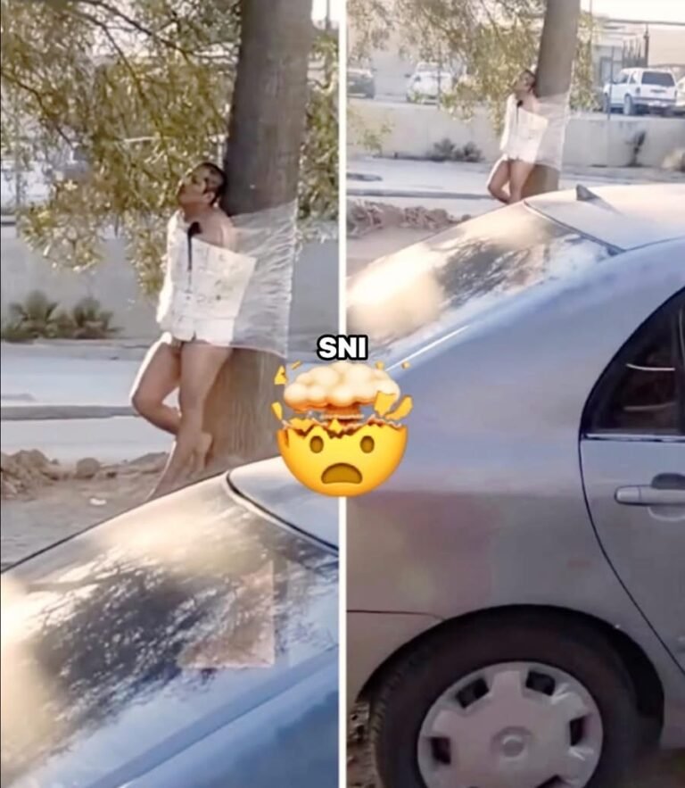 Amarran a un hombre a un árbol con mensaje de “por infiel” en plena vía pública de Tijuana