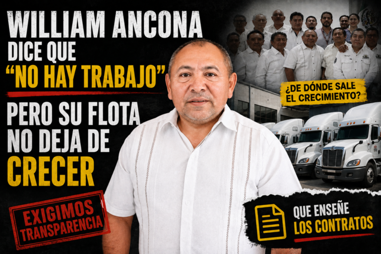 WILLIAM ANCONA DICE QUE “NO HAY TRABAJO”… PERO SU FLOTA NO DEJA DE CRECER